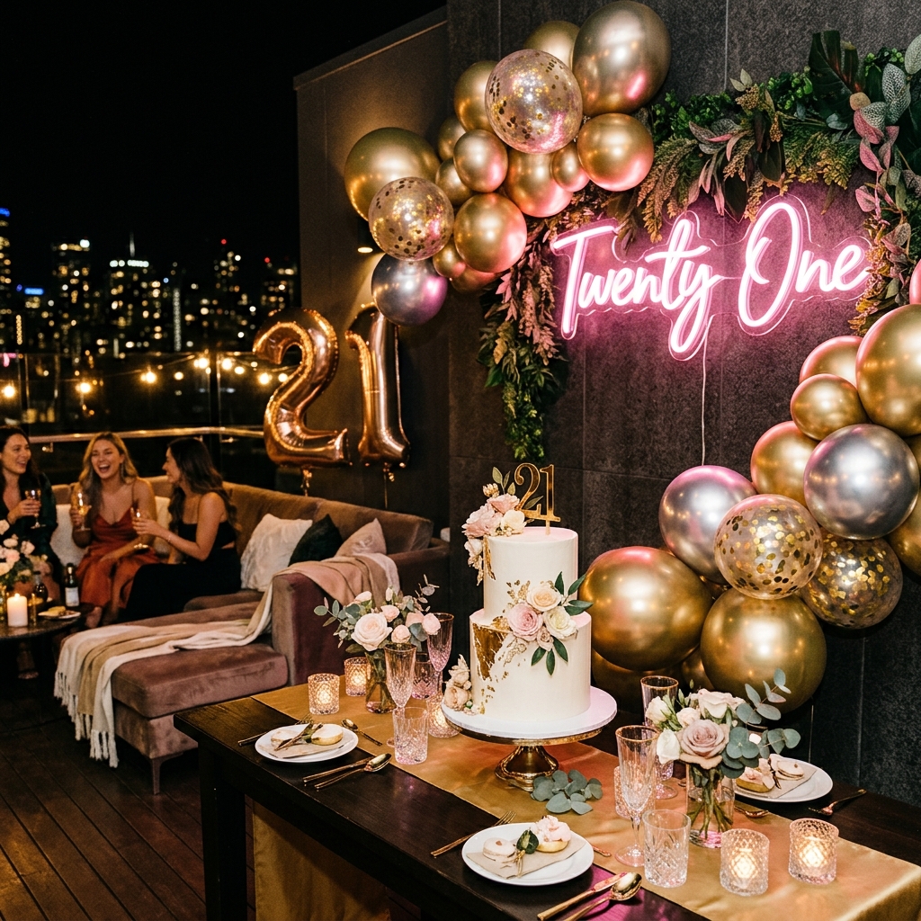 30+ Aesthetic & Affordable DIY 21st Birthday Party Ideas