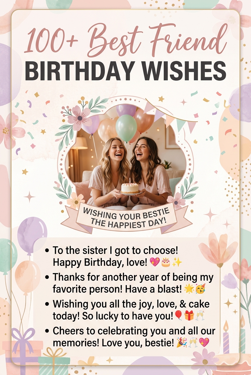 100+ Best Friend Birthday Wishes